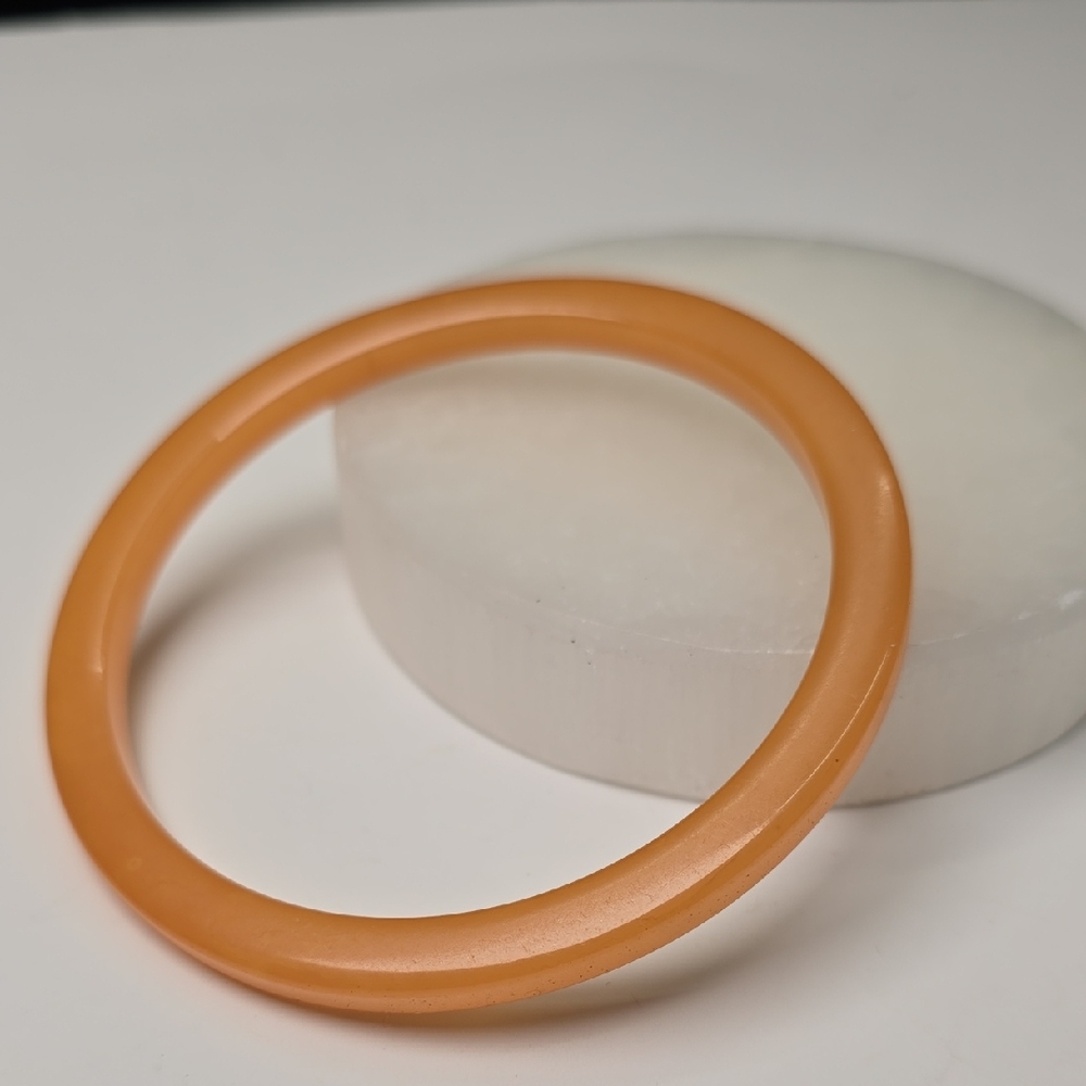 Vintage Marbled Butterscotch Bakelite Bracelet